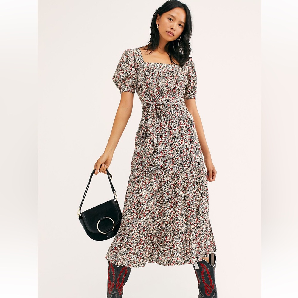 Free People Heartland Midi Dress- XS